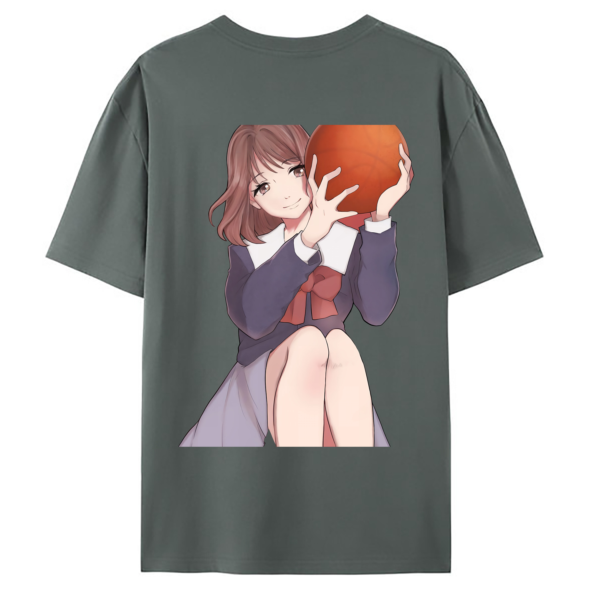 （画像用） SLAM DUNK／スラムダンク 綿100％ メンズ半袖Tシャツ（バックプリント） 通気性